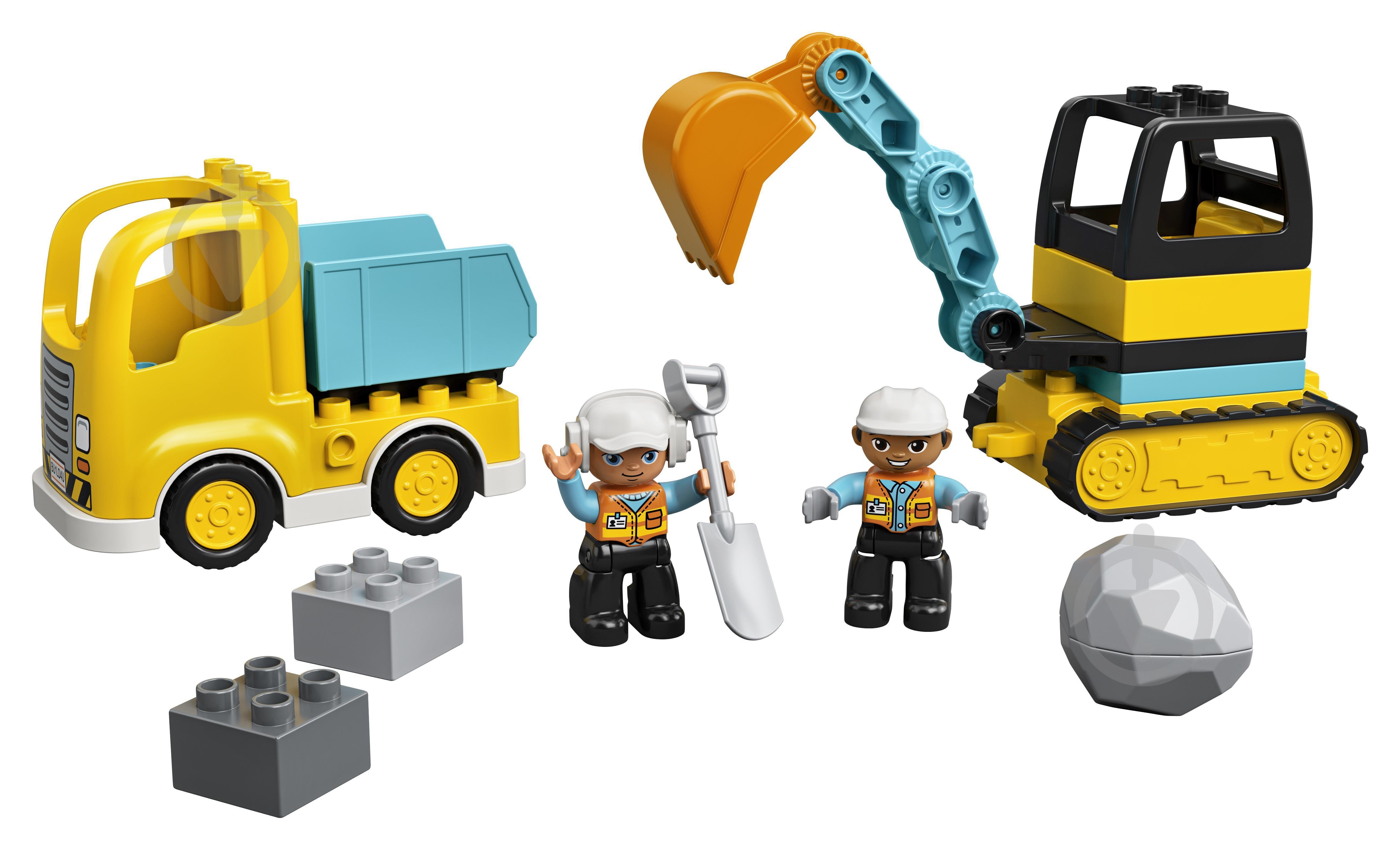 Конструктор LEGO DUPLO Вантажівка та гусеничний екскаватор 10931 - фото 10