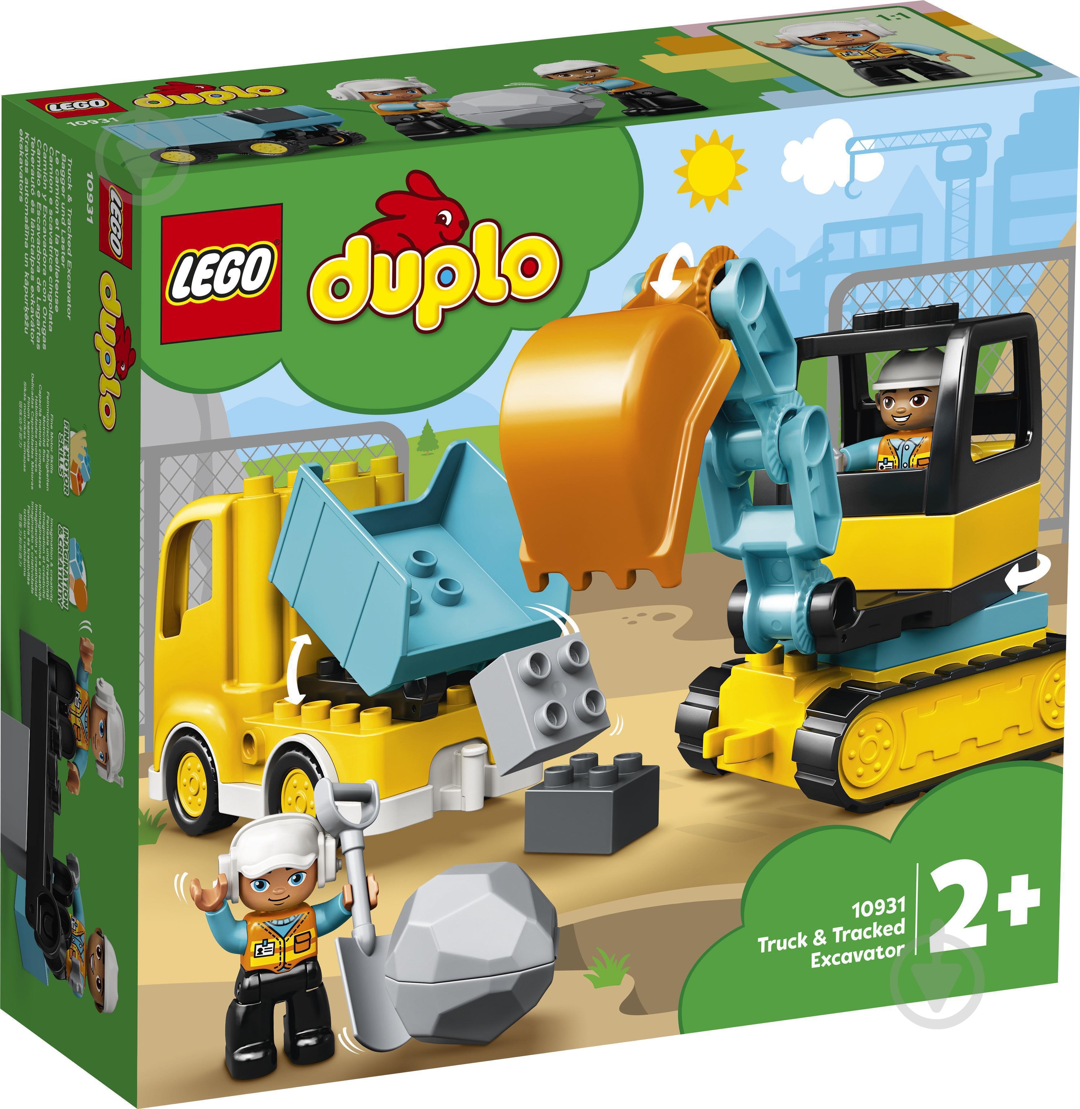 Конструктор LEGO DUPLO Вантажівка та гусеничний екскаватор 10931 - фото 14