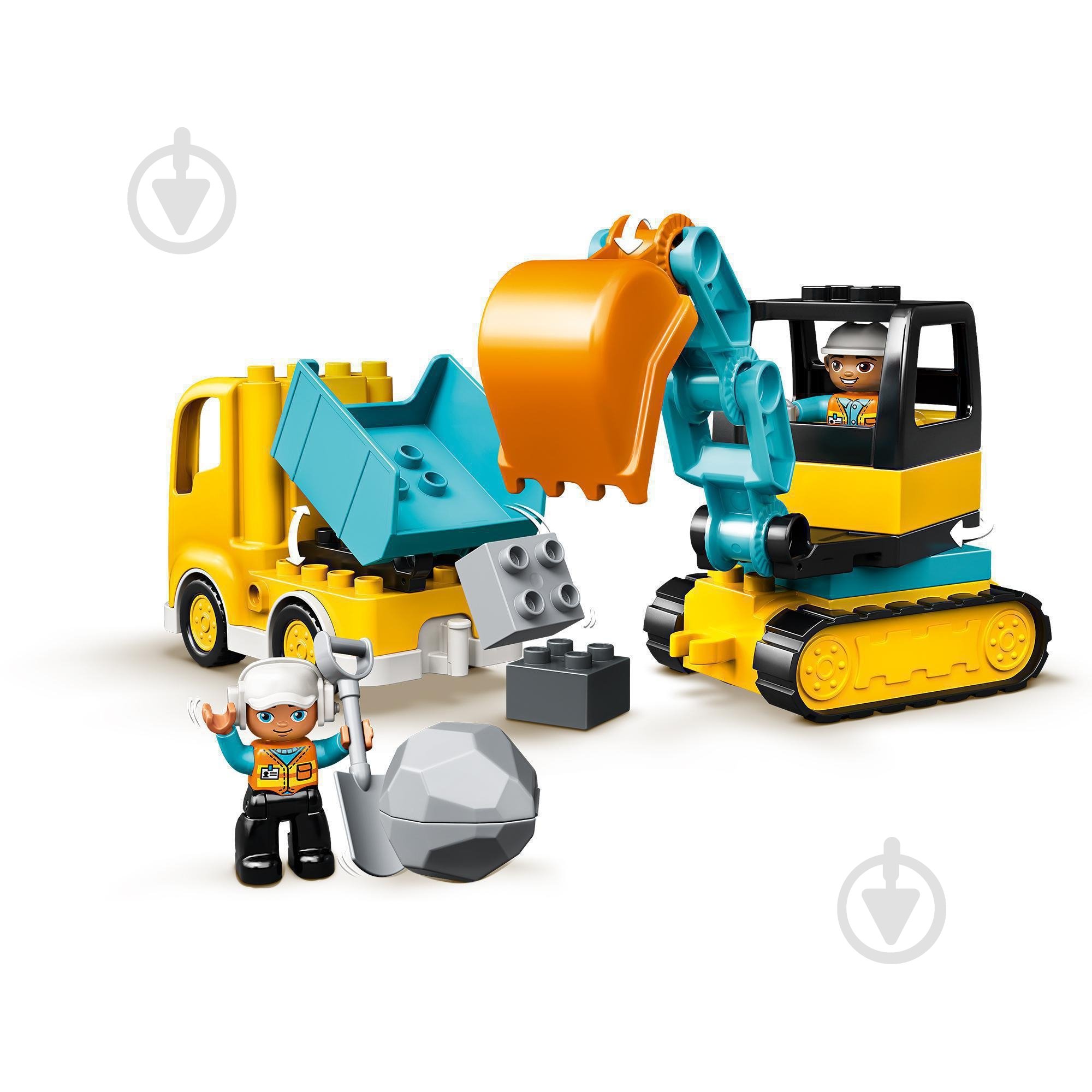 Конструктор LEGO DUPLO Вантажівка та гусеничний екскаватор 10931 - фото 12