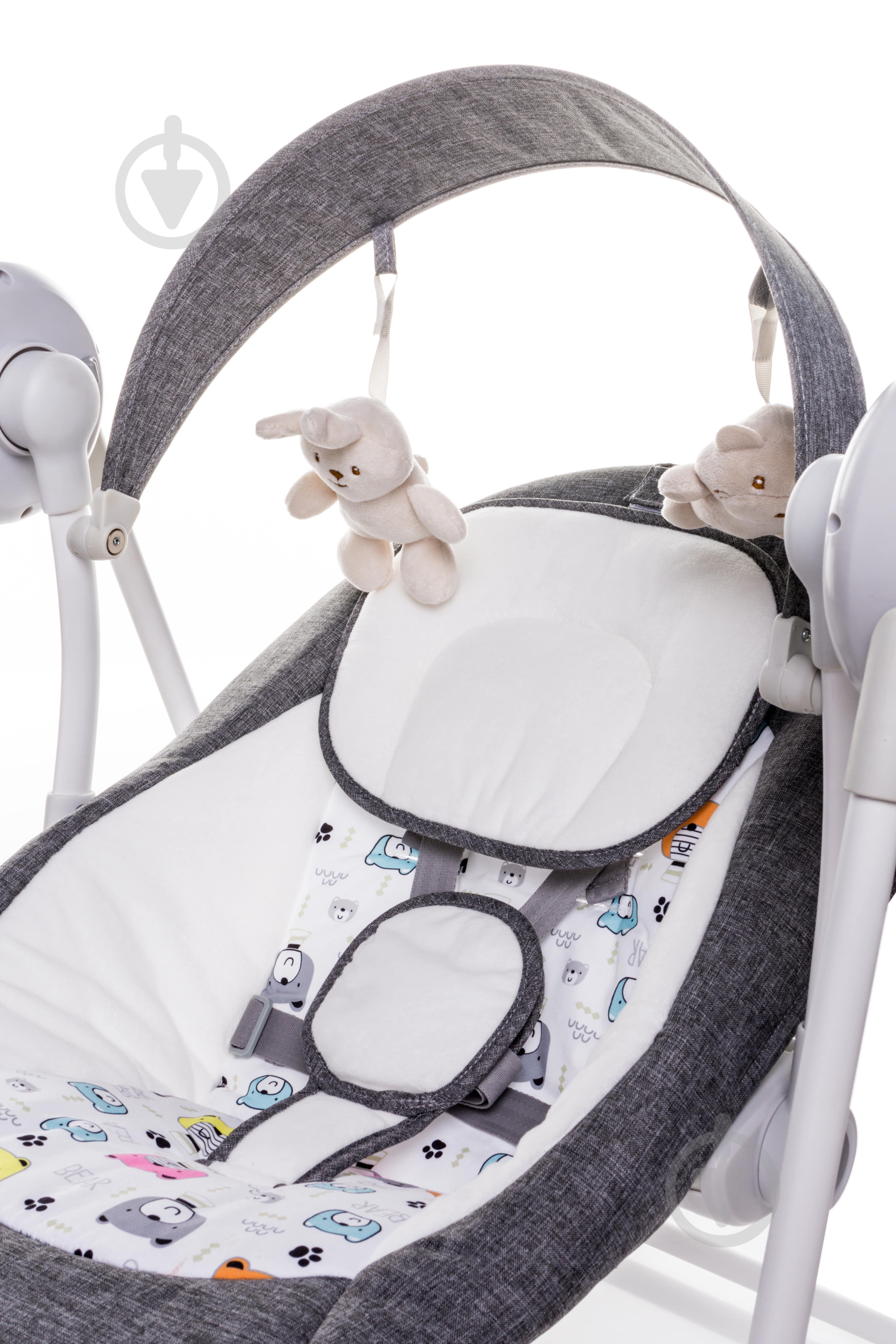 Шезлонг 4Baby Swing graphite 4SG03 - фото 5