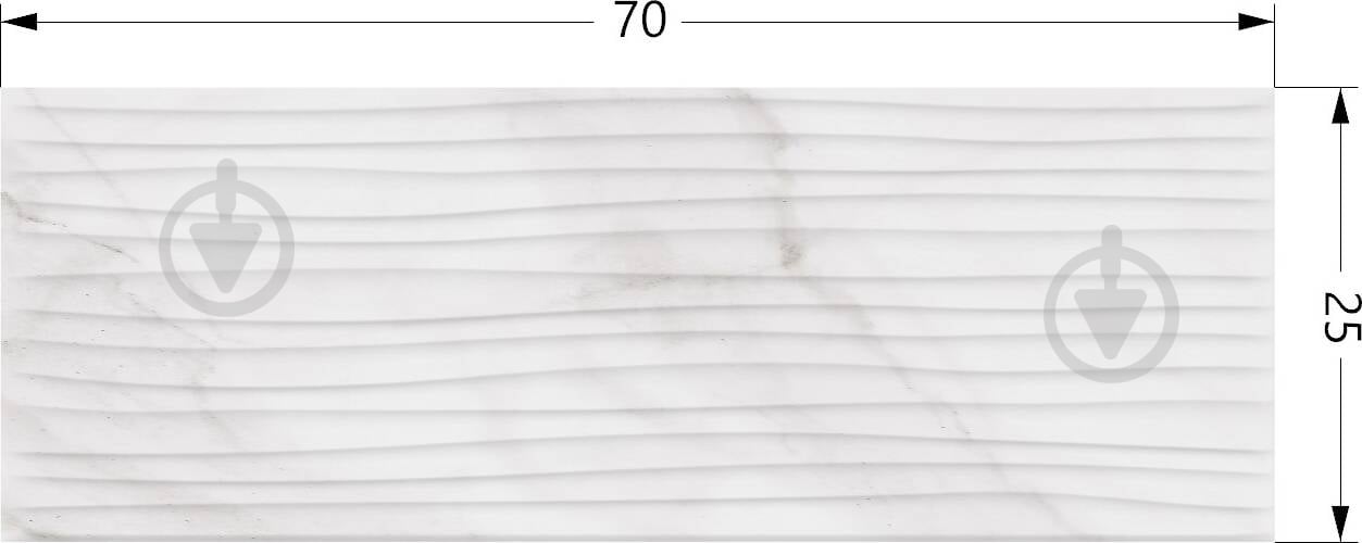 Плитка EcoCeramic ESSENTIAL WHITE RLV 25х70 - фото 2 Плитка EcoCeramic ESSENTIAL WHITE RLV 25х70 - фото 2