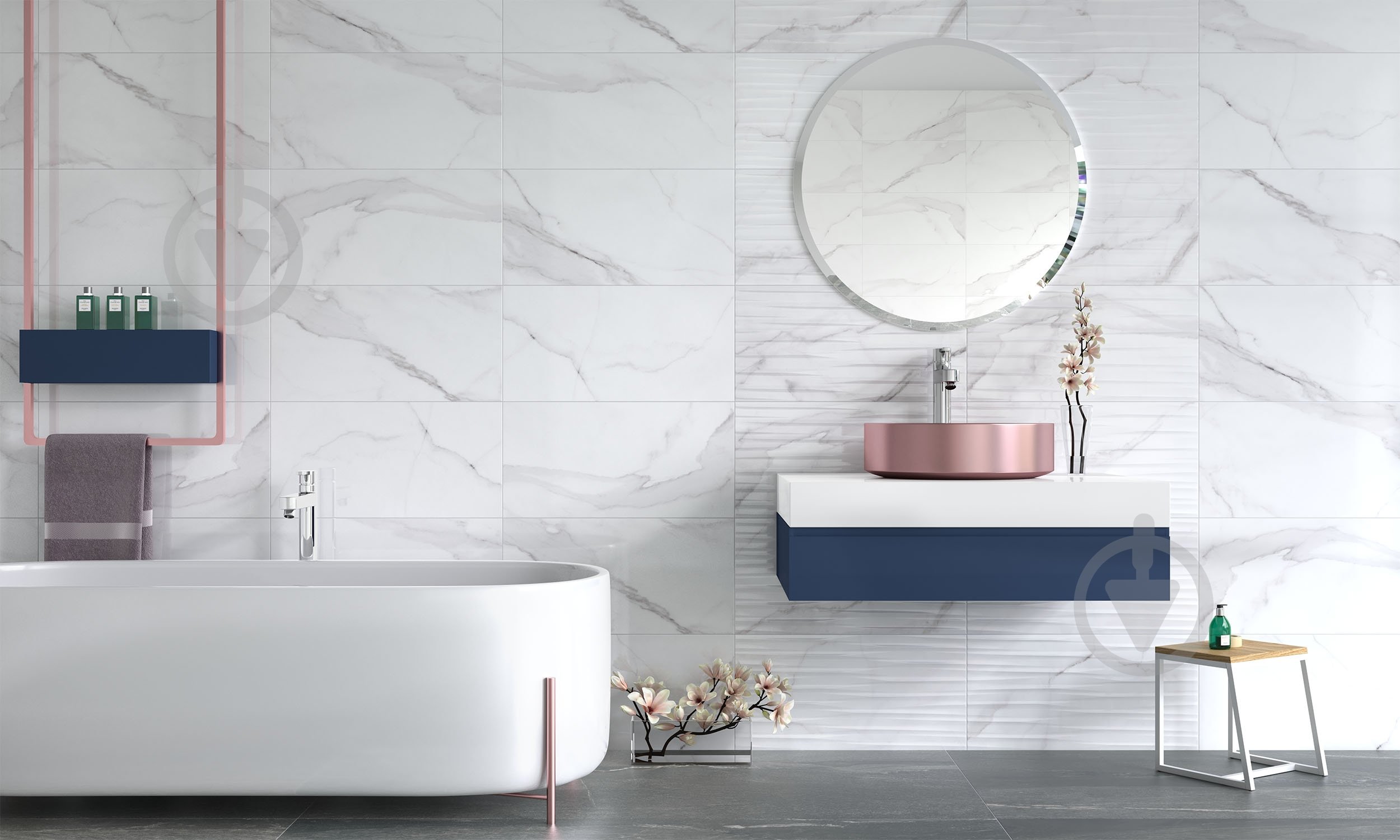 Плитка EcoCeramic ESSENTIAL WHITE RLV 25х70 - фото 3 Плитка EcoCeramic ESSENTIAL WHITE RLV 25х70 - фото 3