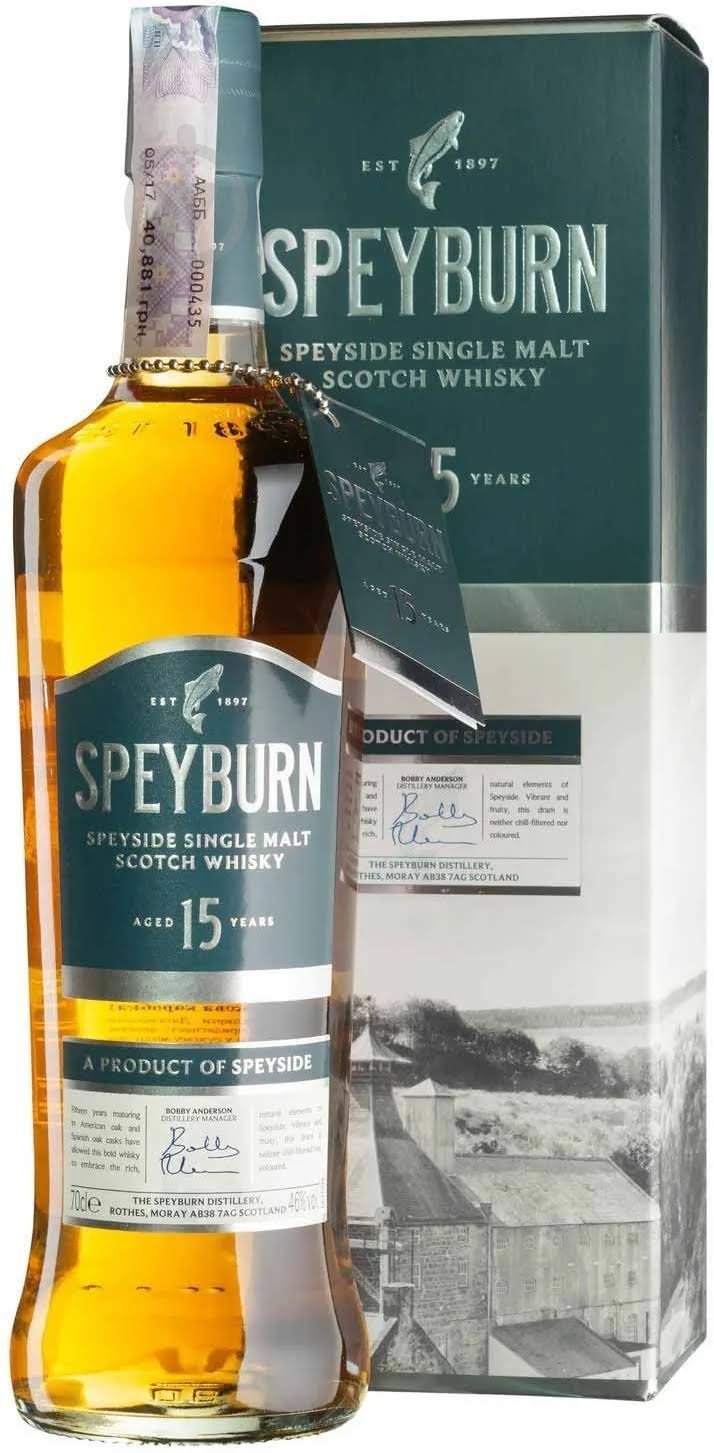 Виски Speyburn 15yo 0,7 л - фото 1 Виски Speyburn 15yo 0,7 л - фото 1