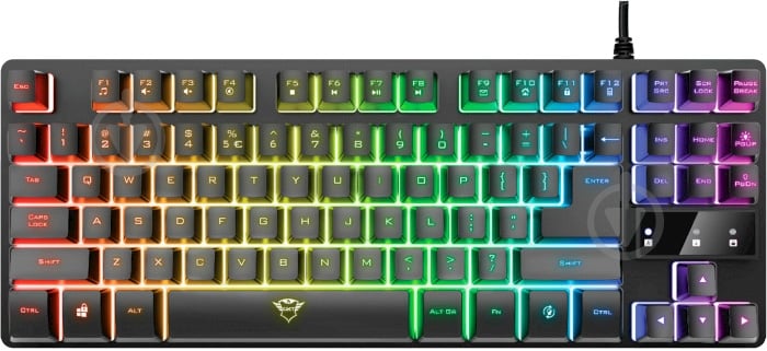 Клавіатура Trust Gaming GXT 833 Thado TKL (23724) black - фото 1