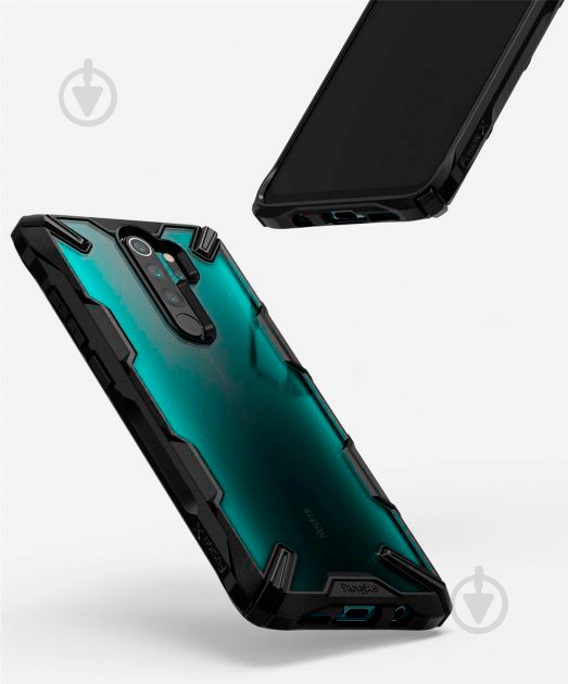 Чехол Ringke Fusion X Black для Xiaomi Redmi Note 8 Pro - фото 2 Чехол Ringke Fusion X Black для Xiaomi Redmi Note 8 Pro - фото 2