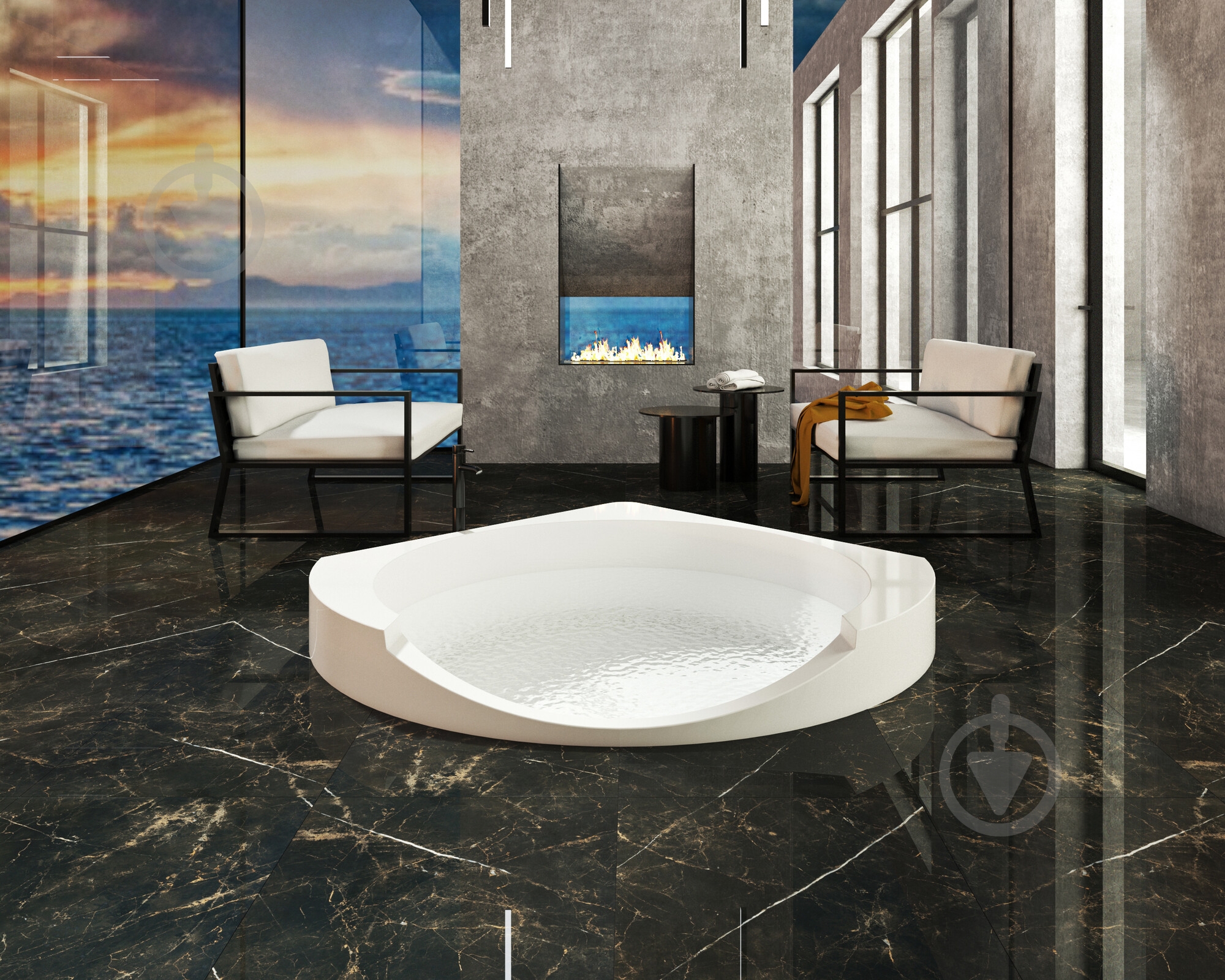 Плитка EcoCeramic VERDI NEGRO 60х120 - фото 5 Плитка EcoCeramic VERDI NEGRO 60х120 - фото 5