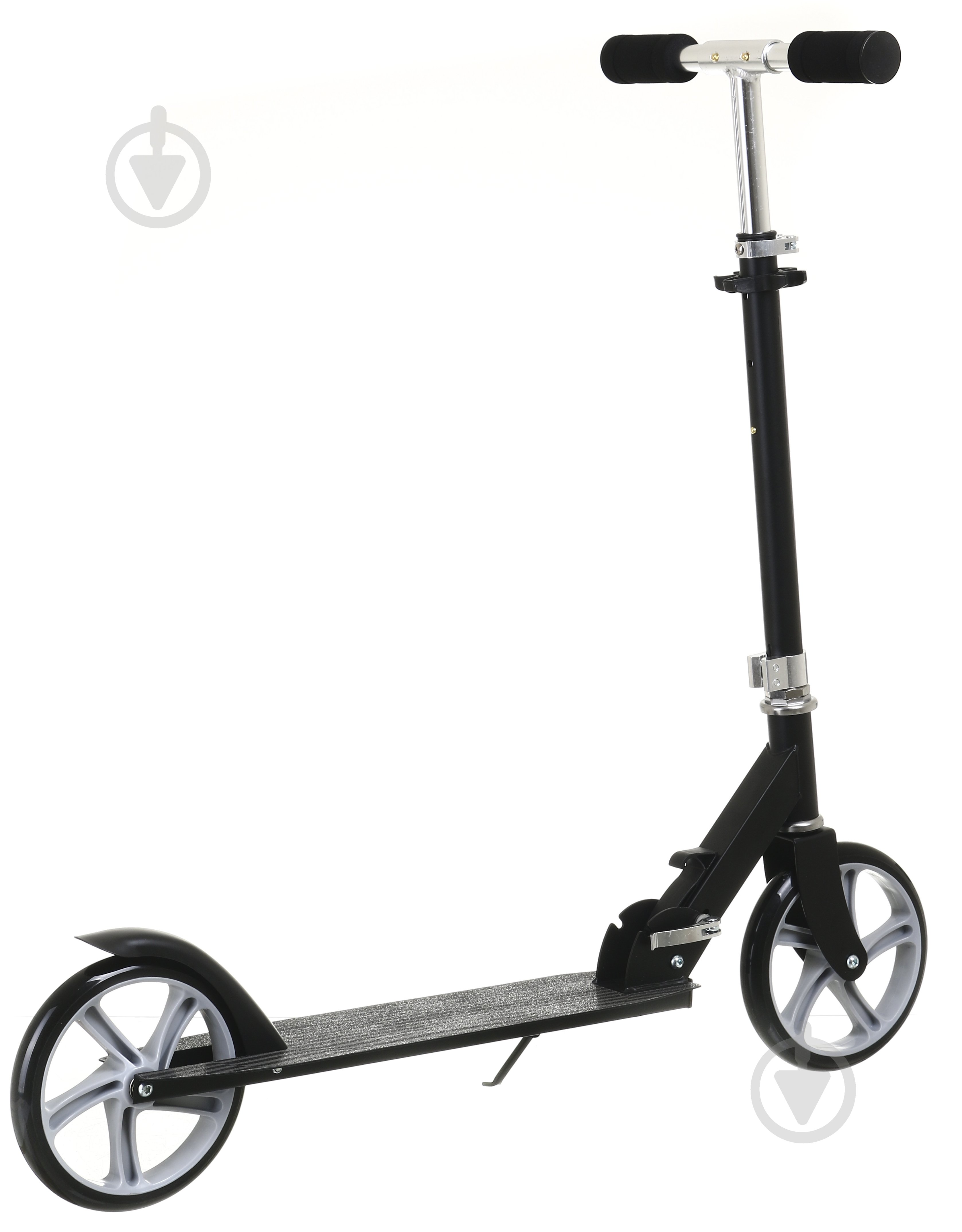 Самокат Shantou 78x35,5x85-95 см черный SC712 - фото 3