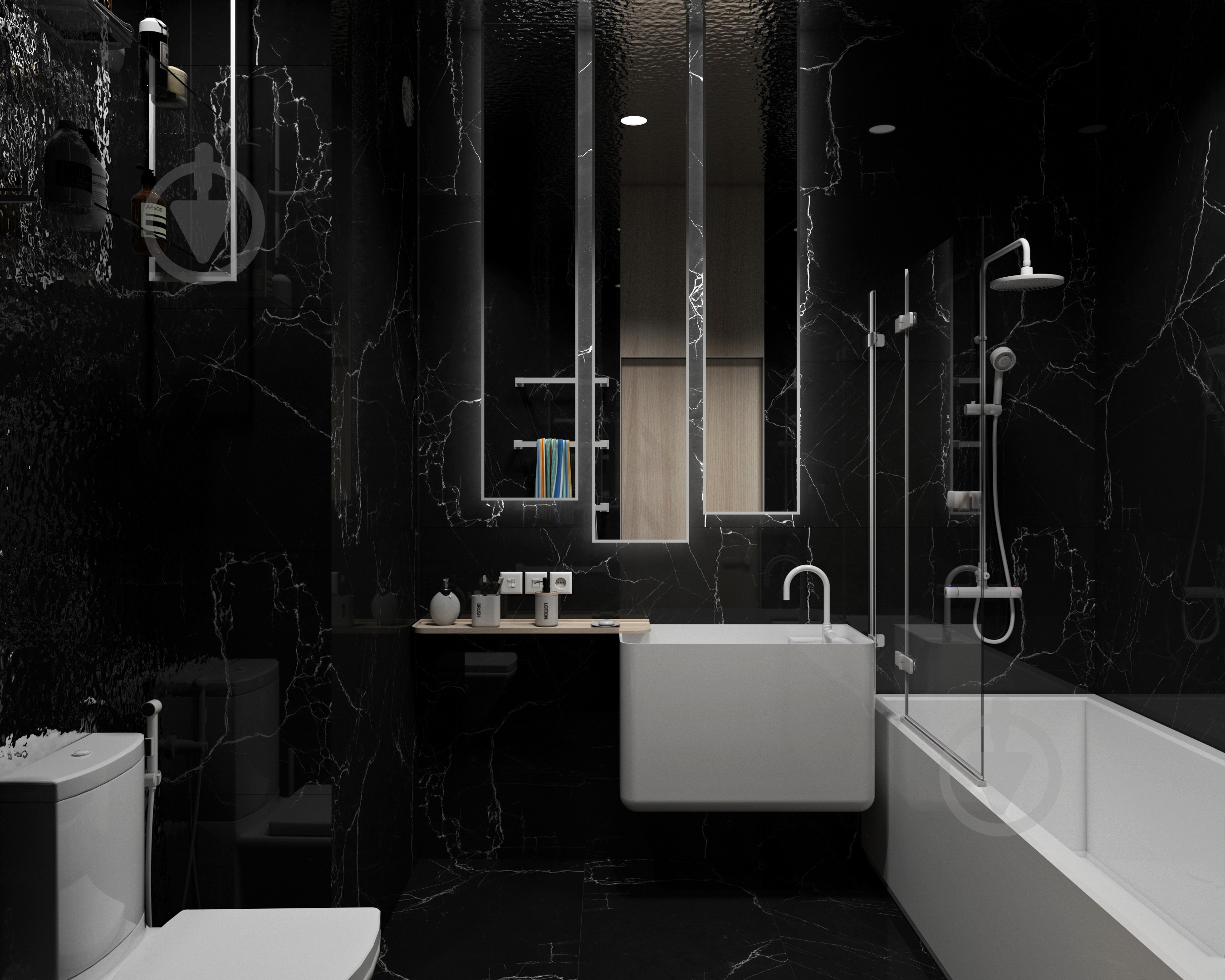 Плитка EcoCeramic SAIGON BLACK 60х120 - фото 3 Плитка EcoCeramic SAIGON BLACK 60х120 - фото 3