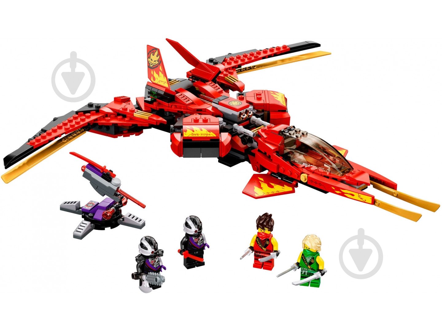 ᐉ Конструктор LEGO Ninjago Истребитель Кая 71704 • Купить в Киеве