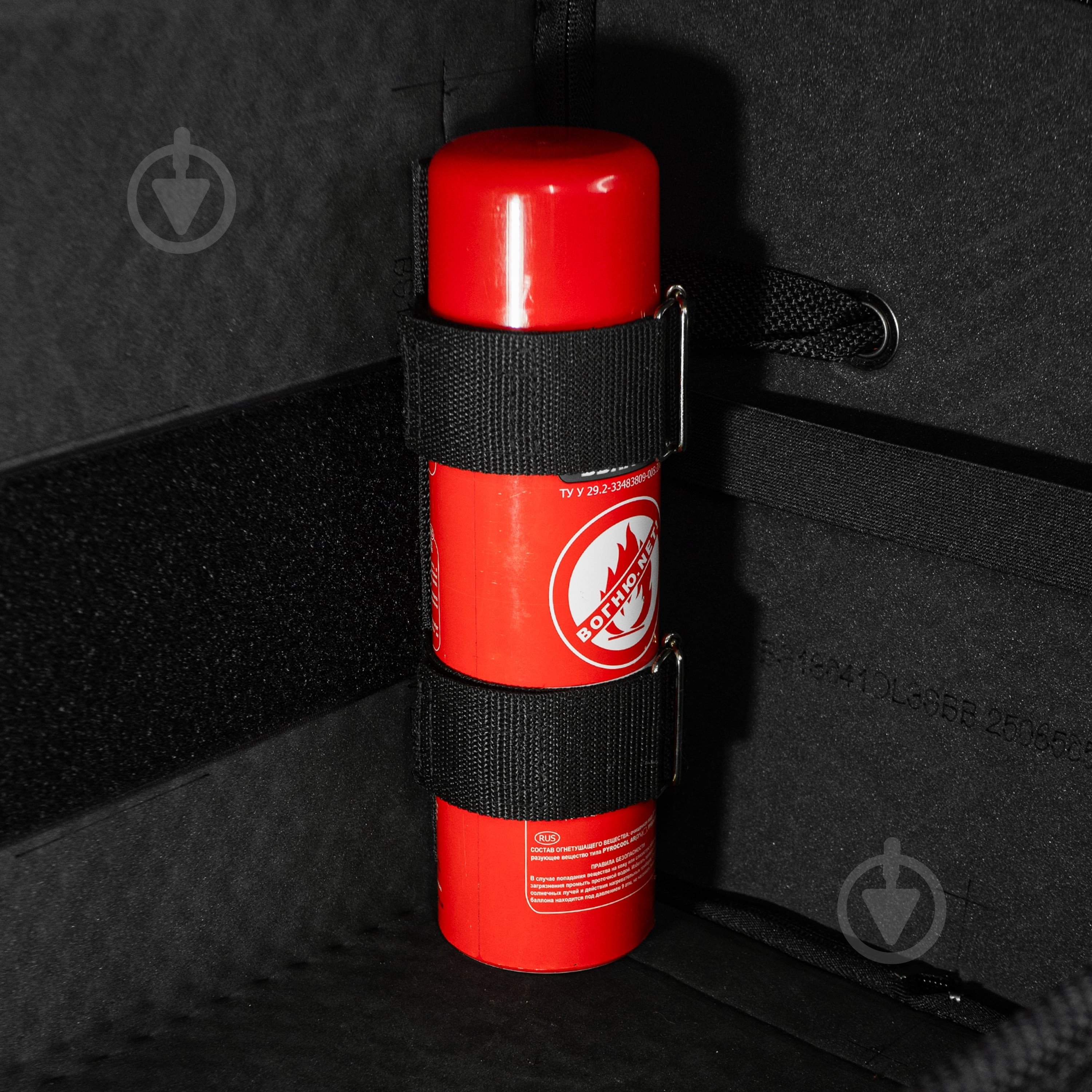 Держатель для огнетушителя ВВПА-400/450 EVAtech черный - фото 2