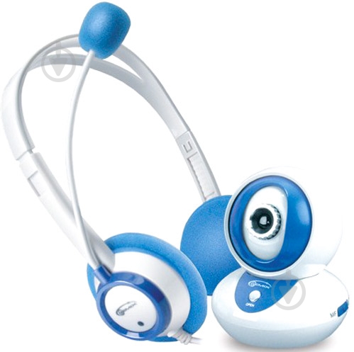 Веб-камера+гарнитура Gemix D10 KIT white\blue (04400001) - фото 1