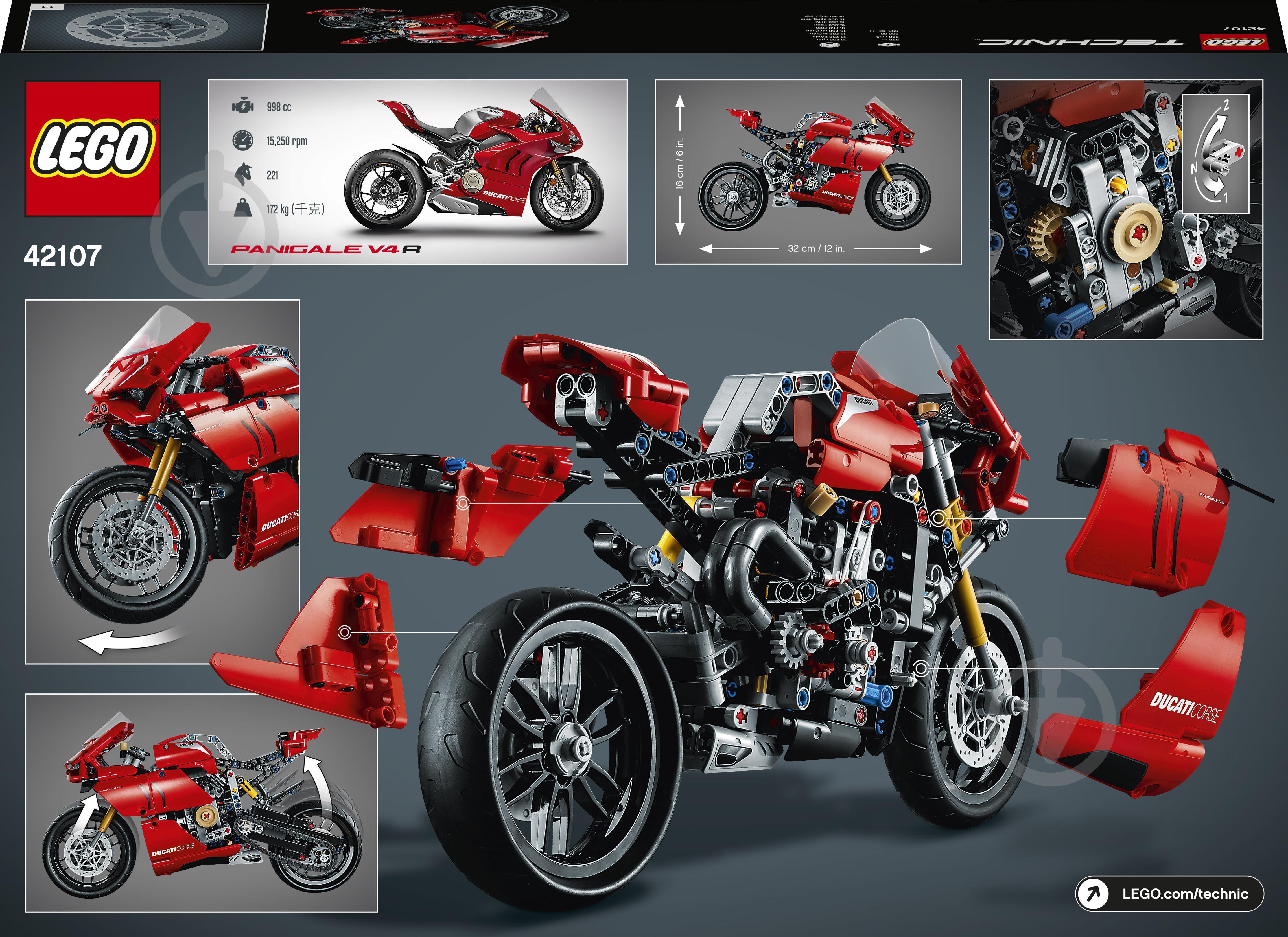 Конструктор LEGO Technic Ducati Panigale V4 R 42107 - фото 3