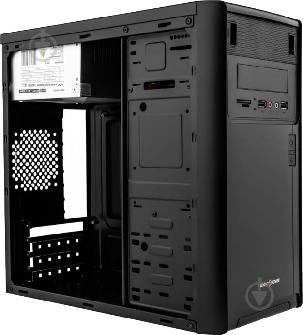 Корпус LogicPower 6103 400W 12cm MATX Black - фото 5