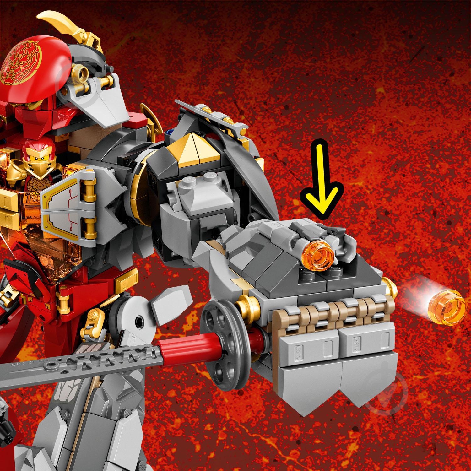 Конструктор LEGO Ninjago Вогнекам'яний робот 71720 - фото 11 Конструктор LEGO Ninjago Вогнекам'яний робот 71720 - фото 11