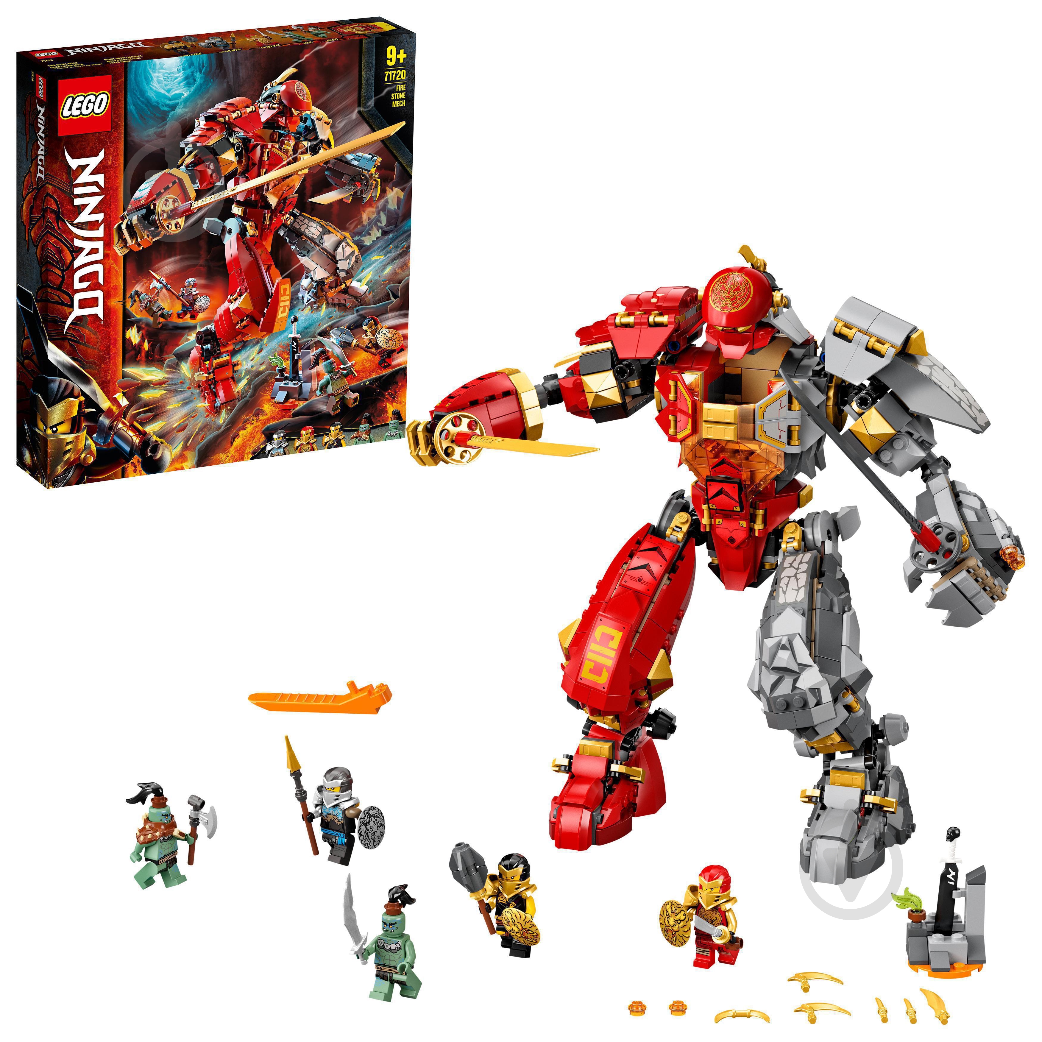 Конструктор LEGO Ninjago Вогнекам'яний робот 71720 - фото 2 Конструктор LEGO Ninjago Вогнекам'яний робот 71720 - фото 2
