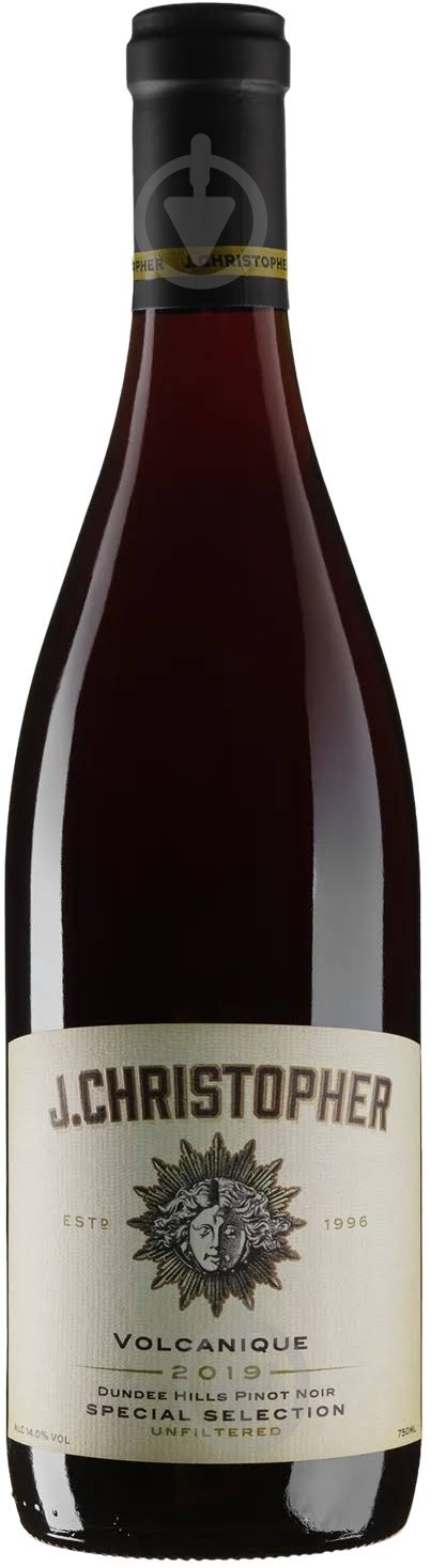 Вино J. Christopher Pinot Noir Volcanique 2019 0,75 л - фото 1 Вино J. Christopher Pinot Noir Volcanique 2019 0,75 л - фото 1