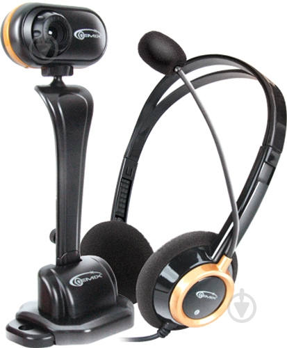 Веб-камера+гарнитура Gemix T68 KIT black - фото 1 Веб-камера+гарнитура Gemix T68 KIT black - фото 1
