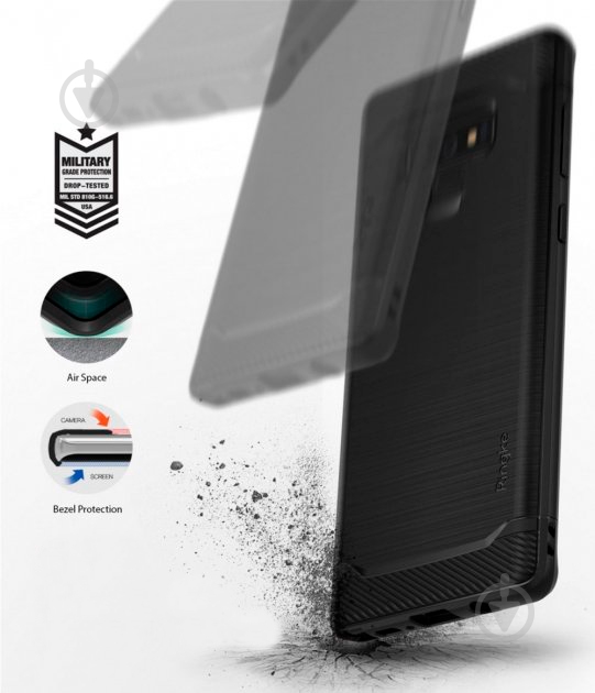 Чехол Ringke Onyx для Samsung Galaxy Note 9 Black (RCS4461) - фото 7
