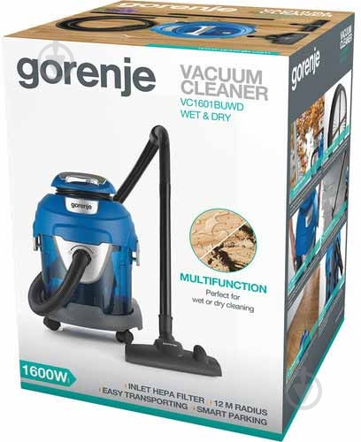 Пилосос Gorenje VC 1601 BUWD (KBW001) blue - фото 5