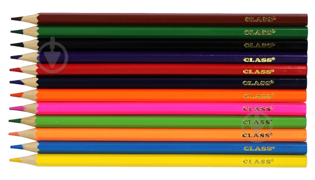 Карандаши цветные PREMIUM 12 цветов CLASS - фото 2