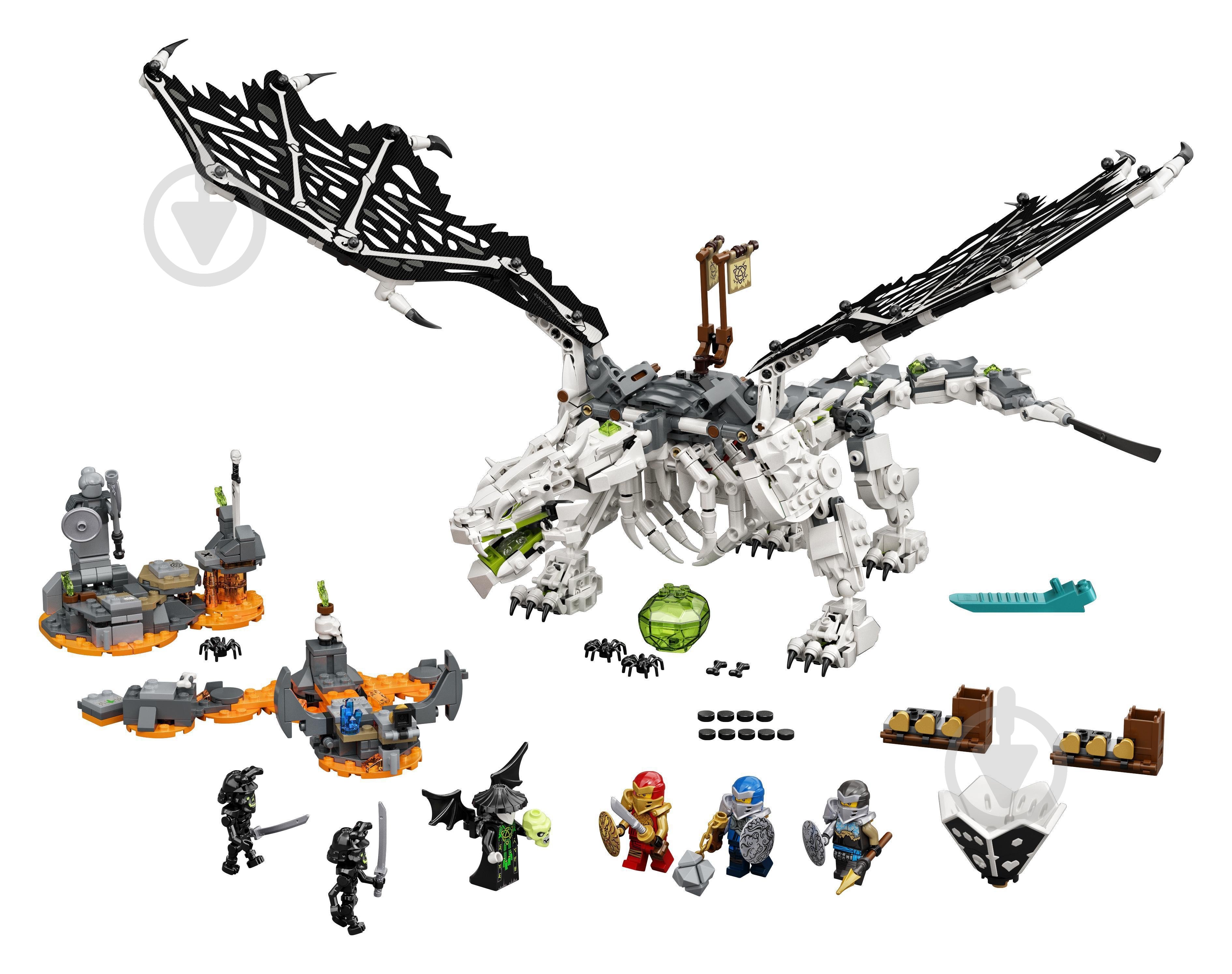 Конструктор LEGO Ninjago Дракон колдуна Скелета 71721 - фото 3 Конструктор LEGO Ninjago Дракон колдуна Скелета 71721 - фото 3