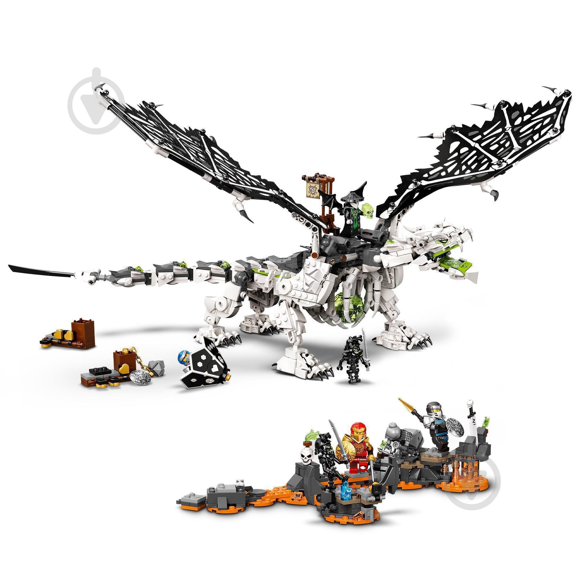 Конструктор LEGO Ninjago Дракон колдуна Скелета 71721 - фото 5 Конструктор LEGO Ninjago Дракон колдуна Скелета 71721 - фото 5