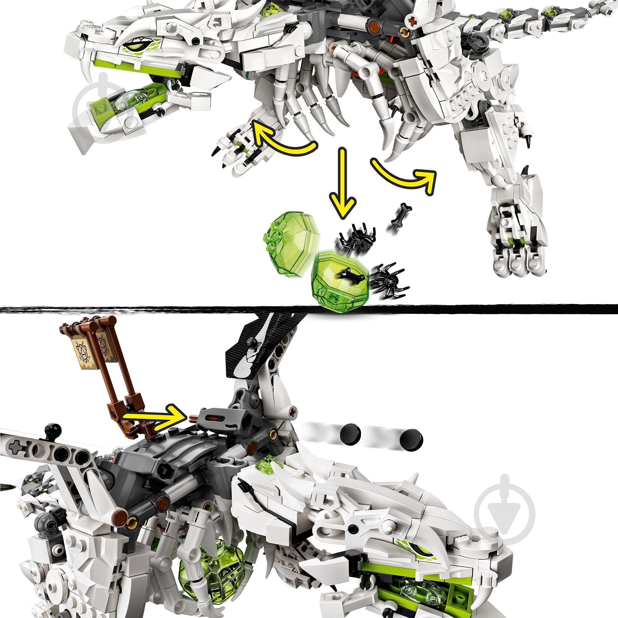 Конструктор LEGO Ninjago Дракон колдуна Скелета 71721 - фото 6 Конструктор LEGO Ninjago Дракон колдуна Скелета 71721 - фото 6