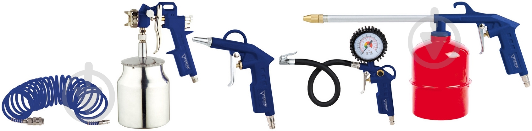 Набор пневмоинструмента FORTE AT KIT-5S 32137 - фото 2 Набор пневмоинструмента FORTE AT KIT-5S 32137 - фото 2