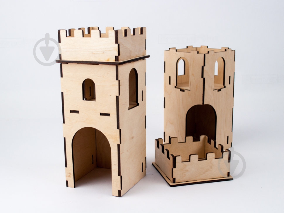 Деревянный 3D-конструктор Зірка Крепость 93887 - фото 4