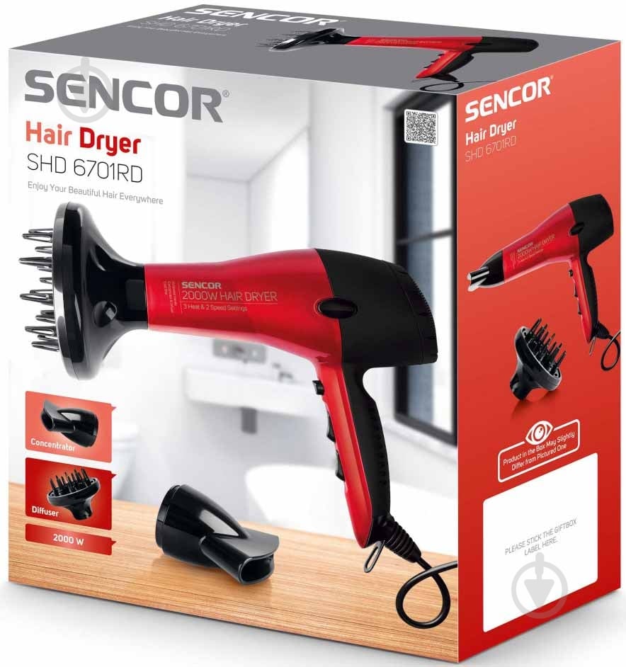 Фен Sencor SHD 6701RD - фото 6 Фен Sencor SHD 6701RD - фото 6