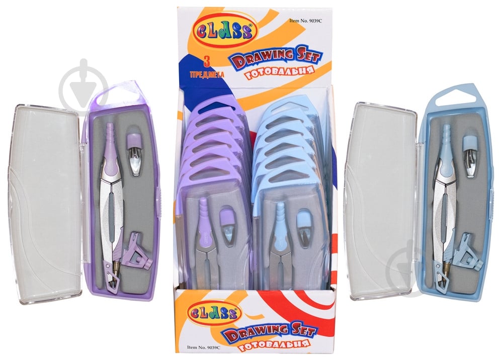 Готовальня FLOWING 3 предмета 9039С CLASS - фото 2