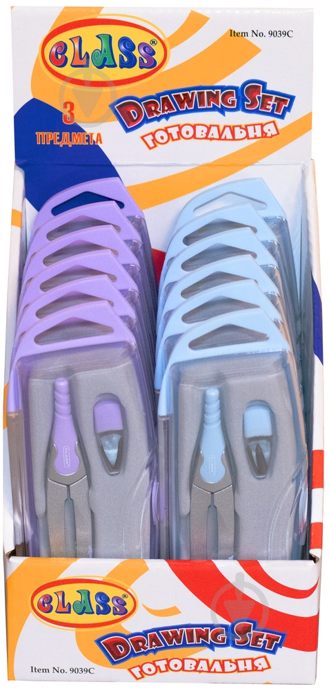 Готовальня FLOWING 3 предмета 9039С CLASS - фото 3