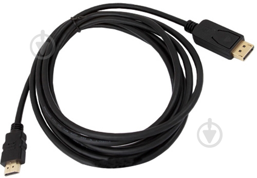 Кабель Gemix DisplayPort – HDMI 1,8 м черный (05300239) GC 1446 - фото 1 Кабель Gemix DisplayPort – HDMI 1,8 м черный (05300239) GC 1446 - фото 1