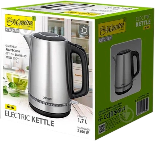 Электрочайник Maestro MR-047-Steel - фото 2