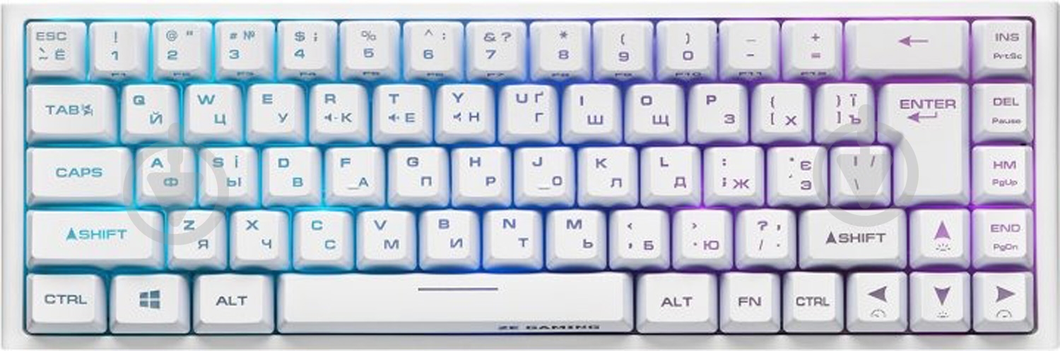 Клавиатура 2E Gaming (2E-KG360UWT) white - фото 1