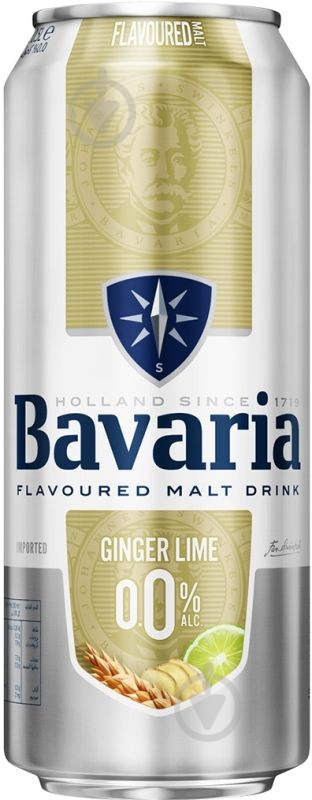 Пиво Bavaria Malt Ginger Lime ж/б 0,5 л - фото 1
