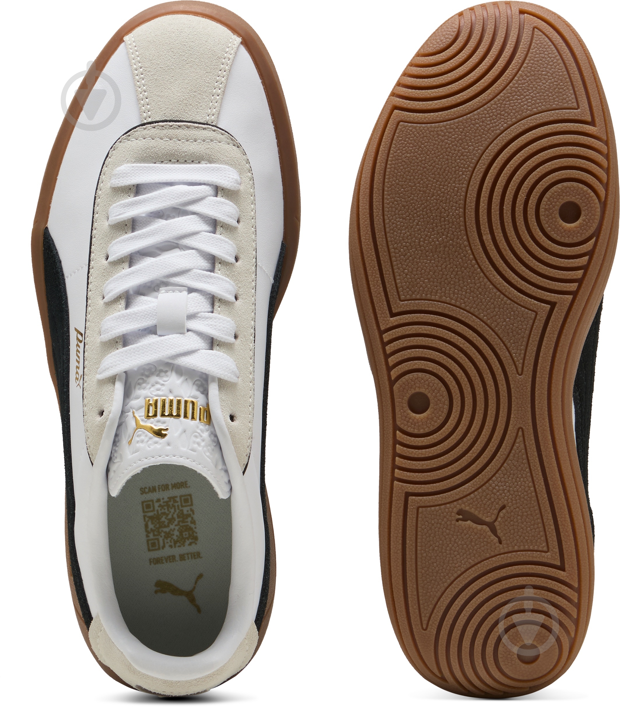 Кросівки жіночі демісезонні Puma Club Klassika 40036401 р.38 білі із чорним - фото 6 Кросівки жіночі демісезонні Puma Club Klassika 40036401 р.38 білі із чорним - фото 6