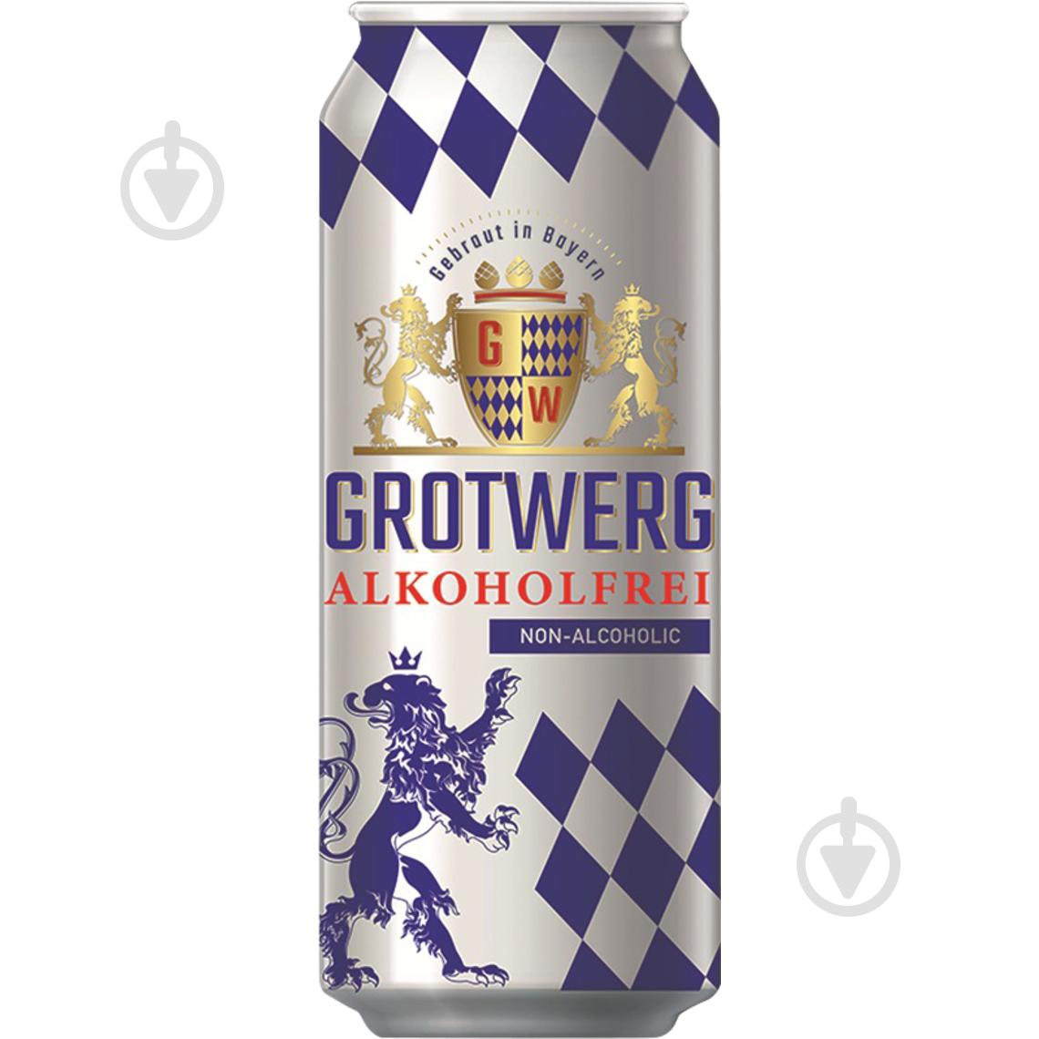 Пиво Grotwerg Grotwerg светлое безалк ж/б 0,5 л - фото 1