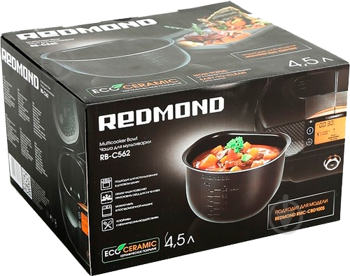 Чаша для мультиварки Redmond RB-C562 RB-C562 - фото 4 Чаша для мультиварки Redmond RB-C562 RB-C562 - фото 4