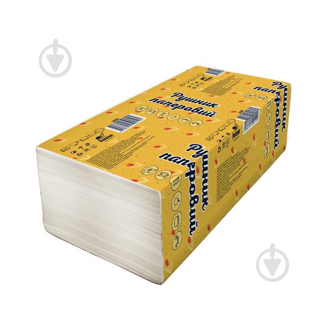 Бумажные полотенца Альбатрос серый однослойная 160 шт. - фото 1