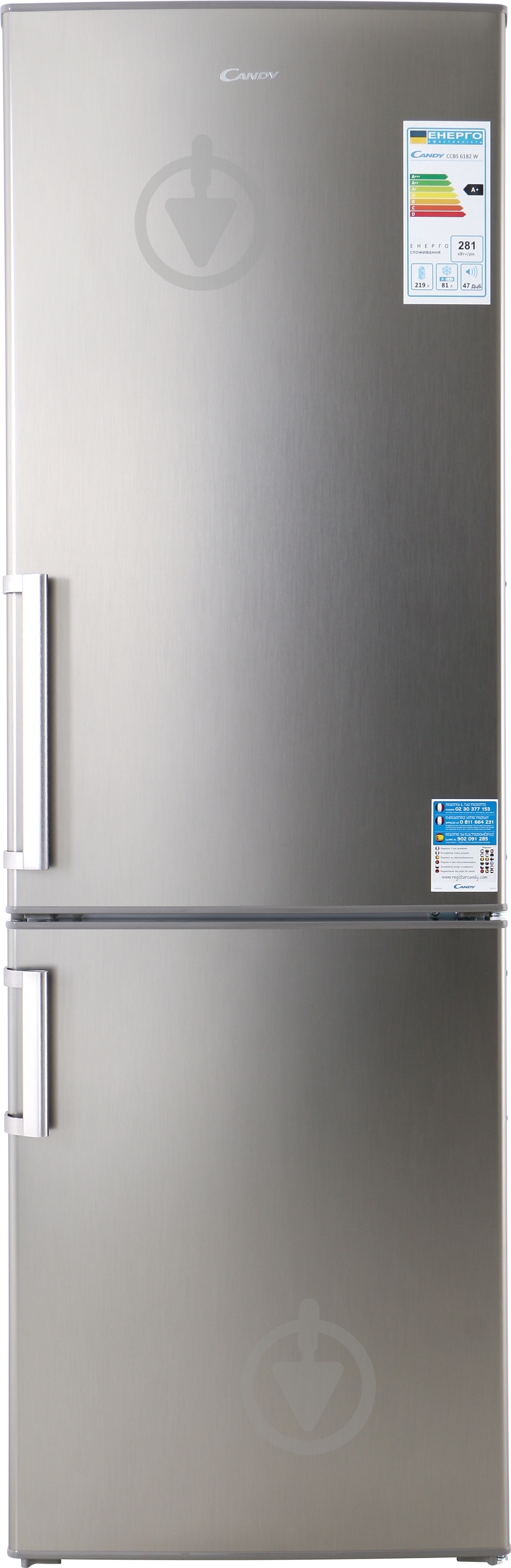 Холодильник Candy CCBS 6182XH - фото 1