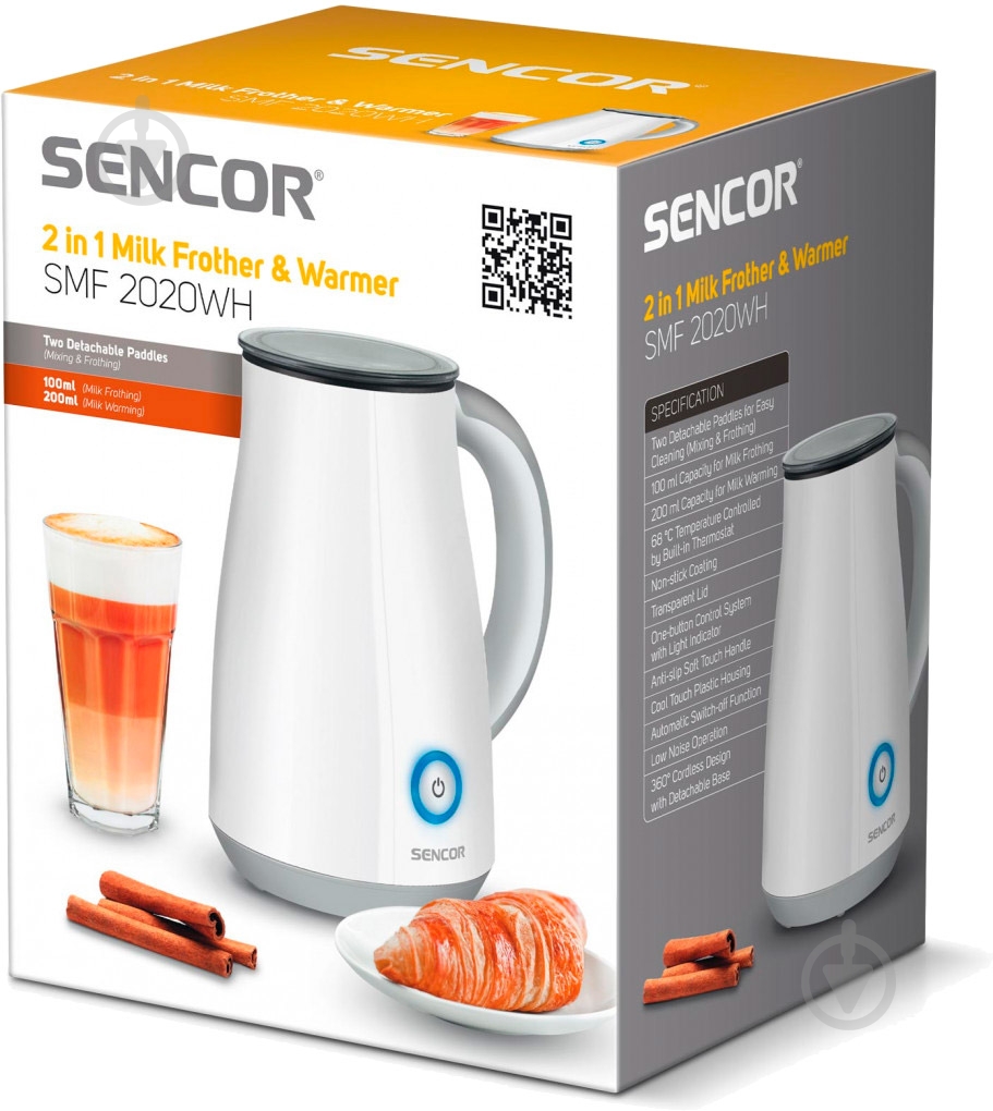 Капучинатор Sencor SMF 2020 WH білий - фото 2
