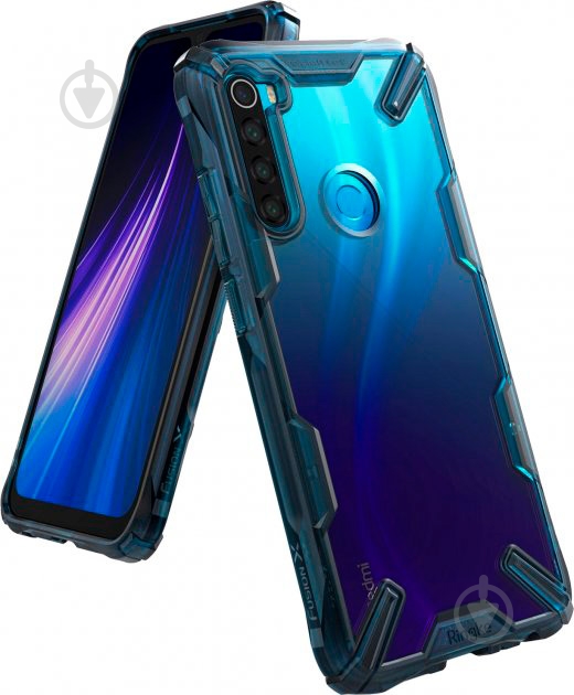 Чехол Ringke Fusion X Space Blue для Xiaomi Redmi Note 8 - фото 1