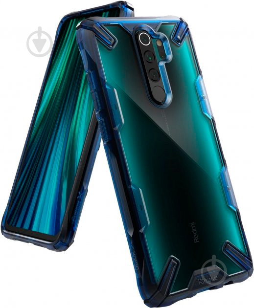 Чехол Ringke Fusion X Space Blue для Xiaomi Redmi Note 8 Pro - фото 1 Чехол Ringke Fusion X Space Blue для Xiaomi Redmi Note 8 Pro - фото 1