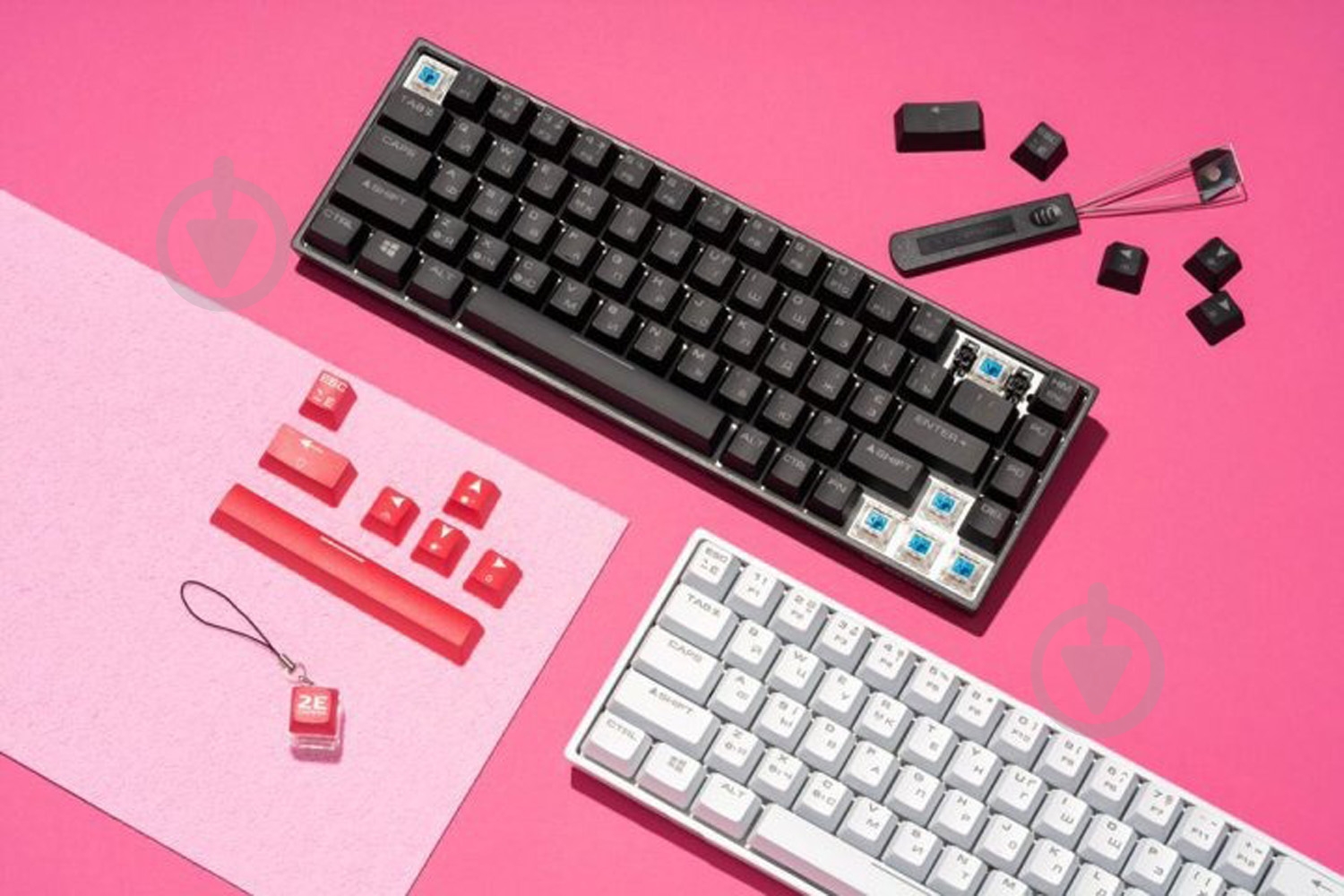 Клавиатура 2E Gaming Gateron Blue Switch (2E-KG380UWT-BL) white - фото 12