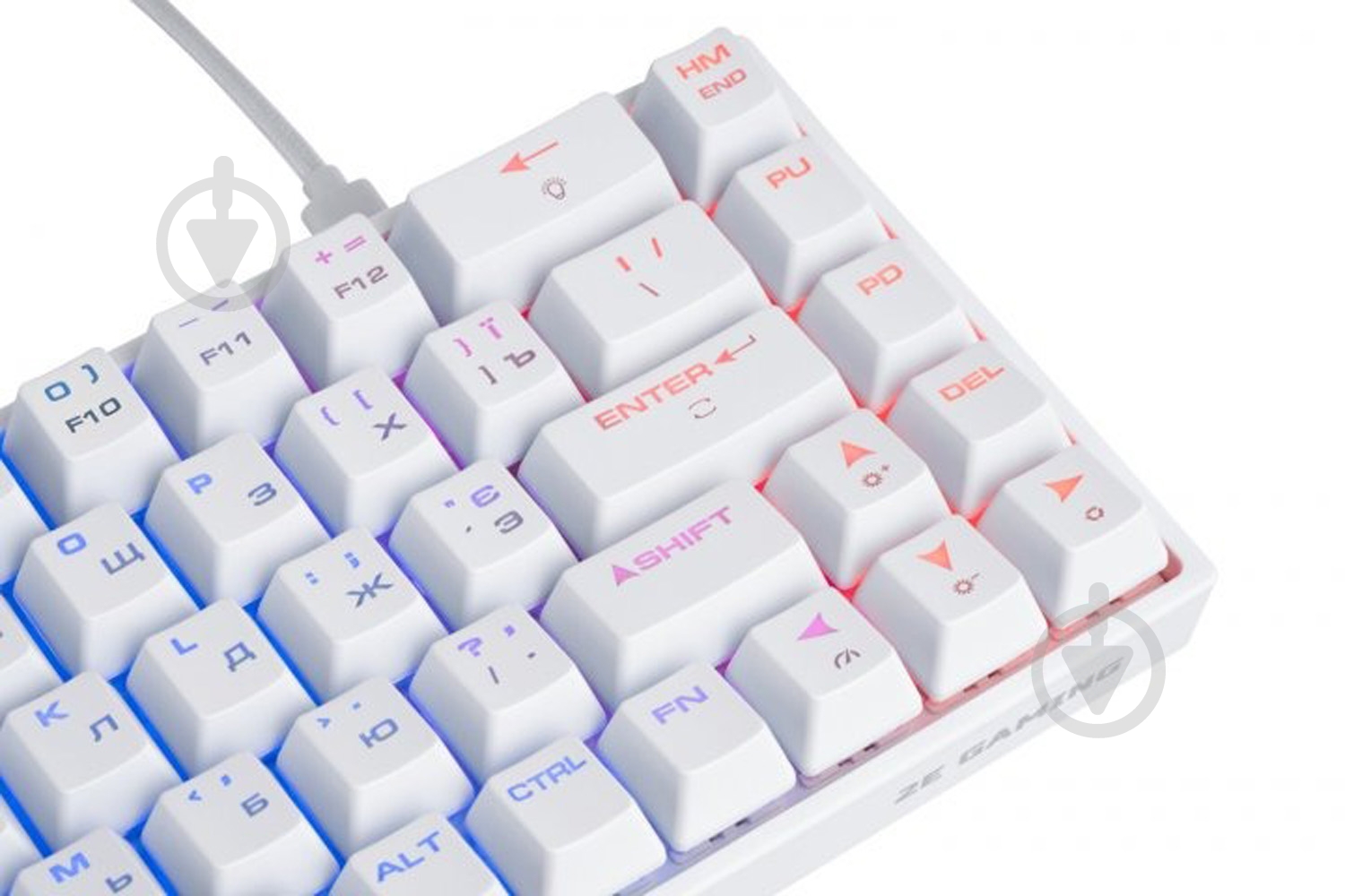 Клавиатура 2E Gaming Gateron Blue Switch (2E-KG380UWT-BL) white - фото 7