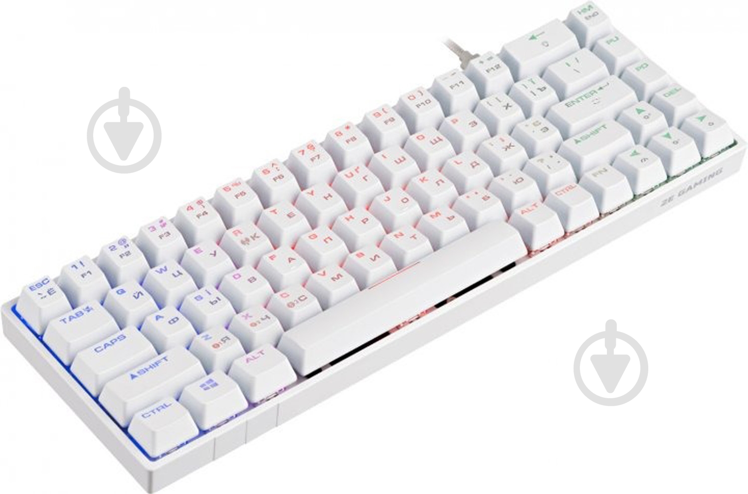 Клавиатура 2E Gaming Gateron Blue Switch (2E-KG380UWT-BL) white - фото 6