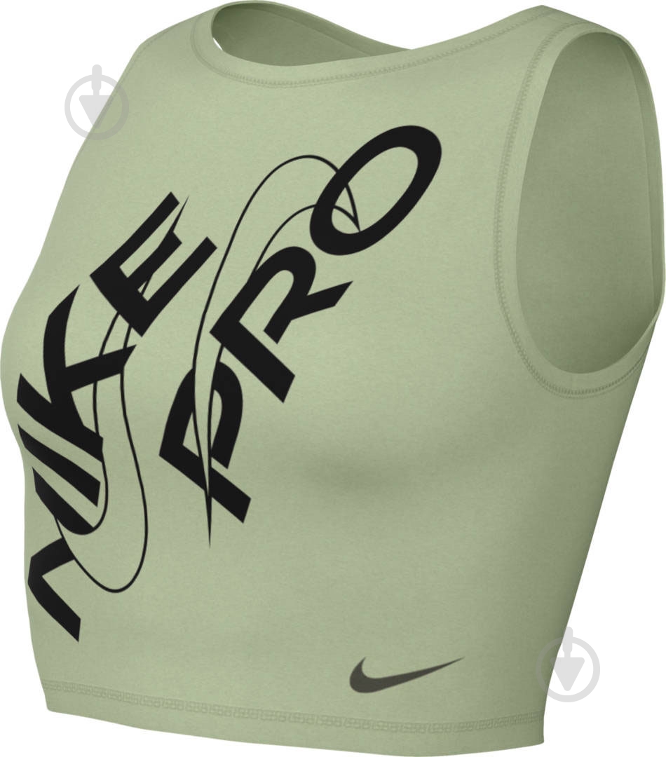 Майка Nike W NP DF CROP TANK GRX FB5261-343 р.L зелений - фото 6 Майка Nike W NP DF CROP TANK GRX FB5261-343 р.L зелений - фото 6