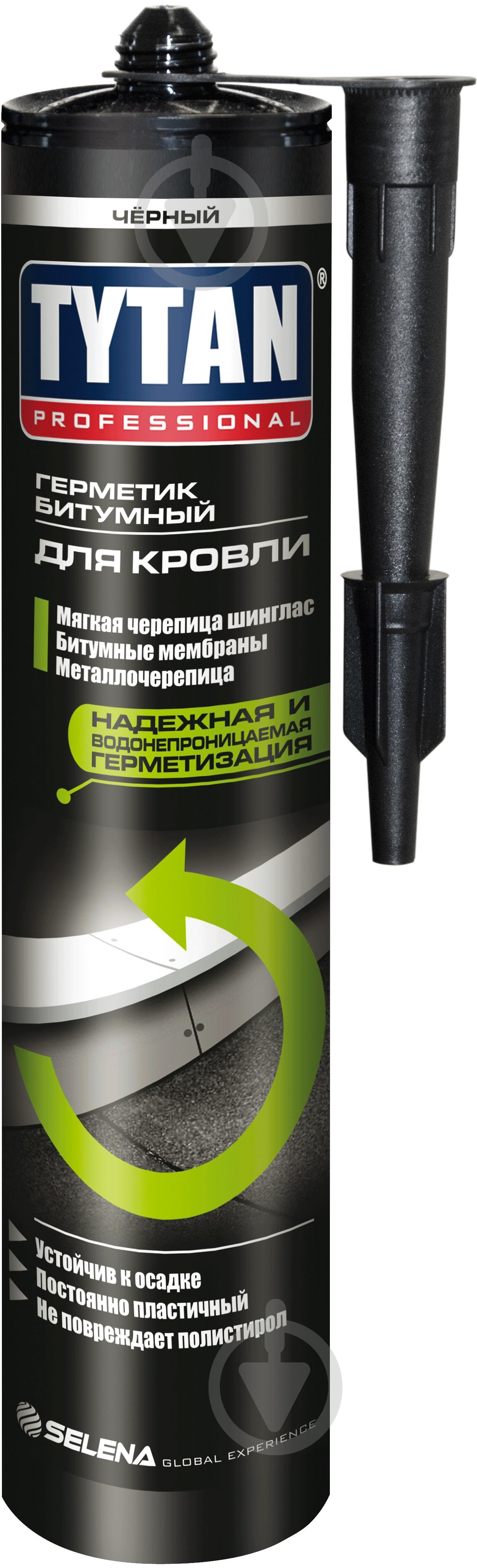 Герметик бітумний Tytan Professional чорний 310 мл - фото 1