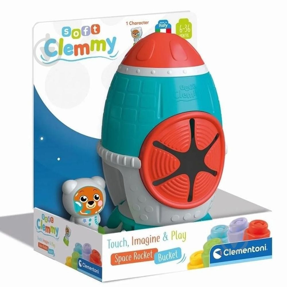 Развивающая игрушка Clementoni "Space Rocket", серия "Soft Clemmy" 17806 - фото 2